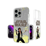 Star Wars Han Solo Color Block Glitter Phone Case for Apple iPhone