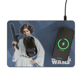 Star Wars Princess Leia Organa Color Block 15-Watt Wireless Charger and Mouse Pad