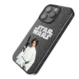 Star Wars Princess Leia Organa Color Block Black Bling Phone Case for Apple iPhone