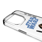 Star Wars Princess Leia Organa Color Block Clear Phone Case for Apple iPhone