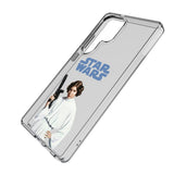 Star Wars Princess Leia Organa Color Block Clear Phone Case for Samsung Galaxy