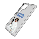 Star Wars Princess Leia Organa Color Block Clear Phone Case for Samsung Galaxy