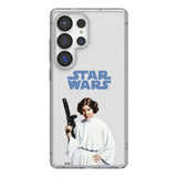 Star Wars Princess Leia Organa Color Block Clear Phone Case for Samsung Galaxy