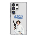 Star Wars Princess Leia Organa Color Block Clear Phone Case for Samsung Galaxy