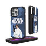 Star Wars Princess Leia Organa Color Block Rugged Phone Case for Apple iPhone
