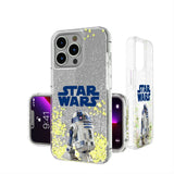 Star Wars R2-D2 Color Block Glitter Phone Case for Apple iPhone