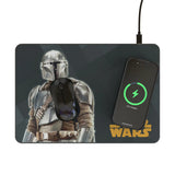 Star Wars: The Mandalorian Din Djarin Color Block 15-Watt Wireless Charger and Mouse Pad