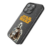 Star Wars: The Mandalorian Din Djarin Color Block Black Bling Phone Case for Apple iPhone
