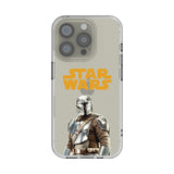 Star Wars: The Mandalorian Din Djarin Color Block Clear Phone Case for Apple iPhone