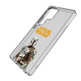 Star Wars: The Mandalorian Din Djarin Color Block Clear Phone Case for Samsung Galaxy