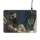 Star Wars: The Mandalorian Din Djarin Portrait 15-Watt Wireless Charger and Mouse Pad