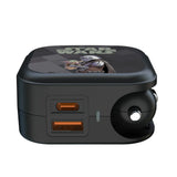 Star Wars: The Mandalorian Grogu and Din Djarin Color Block 2 in 1 USB A/C Charger