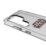 Star Wars: The Mandalorian Grogu and Din Djarin Color Block Clear Phone Case for Samsung Galaxy