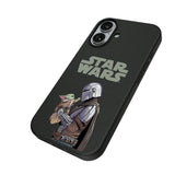 Star Wars: The Mandalorian Grogu and Din Djarin Color Block MagSafe Compatible Phone Case for Apple iPhone