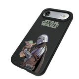 Star Wars: The Mandalorian Grogu and Din Djarin Color Block MagSafe Compatible Phone Case for Apple iPhone