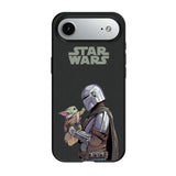 Star Wars: The Mandalorian Grogu and Din Djarin Color Block MagSafe Compatible Phone Case for Apple iPhone