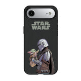 Star Wars: The Mandalorian Grogu and Din Djarin Color Block MagSafe Compatible Phone Case for Apple iPhone