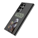 Star Wars: The Mandalorian Grogu and Din Djarin Color Block MagSafe Compatible Phone Case for Samsung Galaxy