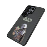 Star Wars: The Mandalorian Grogu and Din Djarin Color Block MagSafe Compatible Phone Case for Samsung Galaxy