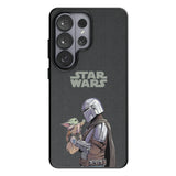 Star Wars: The Mandalorian Grogu and Din Djarin Color Block MagSafe Compatible Phone Case for Samsung Galaxy