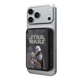 Star Wars: The Mandalorian Grogu and Din Djarin Color Block Wireless Mag Power Bank