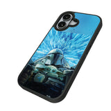 Star Wars: The Mandalorian Grogu and Din Djarin Portrait Bump Phone Case for Apple iPhone