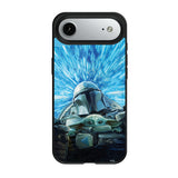 Star Wars: The Mandalorian Grogu and Din Djarin Portrait MagSafe Compatible Phone Case for Apple iPhone