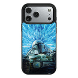 Star Wars: The Mandalorian Grogu and Din Djarin Portrait MagSafe Compatible Phone Case for Apple iPhone