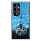 Star Wars: The Mandalorian Grogu and Din Djarin Portrait MagSafe Compatible Phone Case for Samsung Galaxy