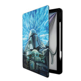 Star Wars: The Mandalorian Grogu and Din Djarin Portrait Tablet Case for Apple iPad