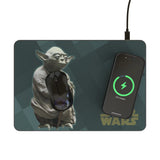 Star Wars Yoda Color Block 15-Watt Wireless Charger and Mouse Pad