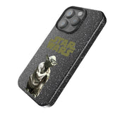 Star Wars Yoda Color Block Black Bling Phone Case for Apple iPhone