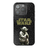 Star Wars Yoda Color Block Black Bling Phone Case for Apple iPhone