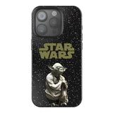 Star Wars Yoda Color Block Black Bling Phone Case for Apple iPhone