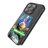 Star Wars Yoda Portrait Collage Black Bling Phone Case for Apple iPhone