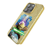 Star Wars Yoda Portrait Collage Bling Phone Case for Apple iPhone