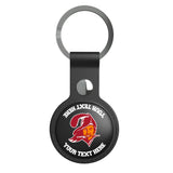 Tampa Bay Buccaneers Historic Collection Personalized Insignia Black Airtag Holder