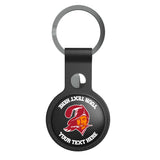 Tampa Bay Buccaneers Historic Collection Personalized Insignia Black Airtag Holder
