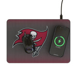 Tampa Bay Buccaneers Linen 15-Watt Wireless Charger and Mouse Pad