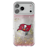 Tampa Bay Buccaneers Linen Glitter Phone Case for Apple iPhone
