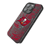 Tampa Bay Buccaneers Paisley Black Bling Phone Case for Apple iPhone