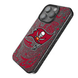 Tampa Bay Buccaneers Paisley Black Bling Phone Case for Apple iPhone