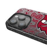 Tampa Bay Buccaneers Paisley Black Bling Phone Case for Apple iPhone