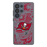 Tampa Bay Buccaneers Paisley Clear Phone Case for Samsung Galaxy