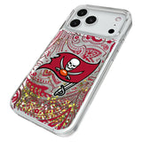 Tampa Bay Buccaneers Paisley Glitter Phone Case for Apple iPhone