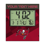 Tampa Bay Buccaneers Personalized Color Block Wall Clock