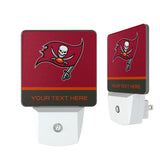 Tampa Bay Buccaneers Personalized Endzone Solid Night Light 2-Pack
