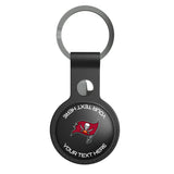 Tampa Bay Buccaneers Personalized Insignia Black Airtag Holder