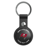 Tampa Bay Buccaneers Personalized Insignia Black Airtag Holder