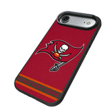 Tampa Bay Buccaneers Personalized Stripe Bump Phone Case for Apple iPhone